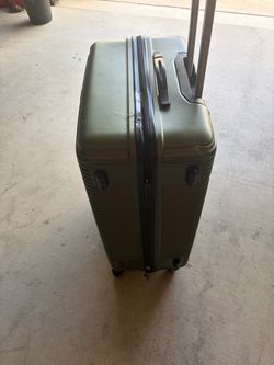 Green Hard Shell Rolling Luggage Suitcase