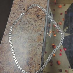 925 Sterling Silver Italy Cuban Chain 