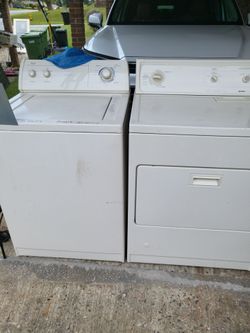Washing and dryer set