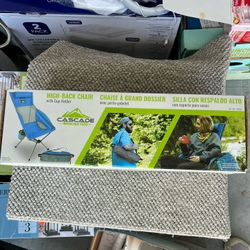 High Back Outdoor Portable Chair 