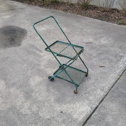 Small Metal Folding Cart With Wheels