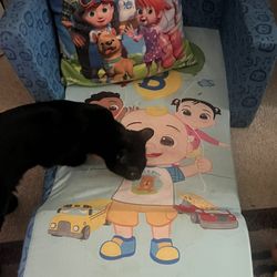 Delta Children CoComelon Cozee Flip-Out Chair - 2-in-1 Convertible Sofa to Lounger for Kids 