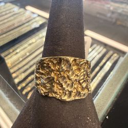 10KT Gold Nugget Ring 43705-1