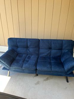 Velvet Futon Sofa Bed