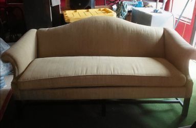 Vintage camel couch