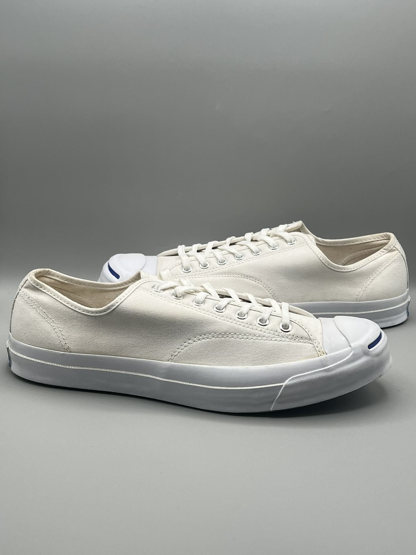 Converse x Jack Purcell Signature OX White Canvas Low - Men’s Size 12 (147564C)