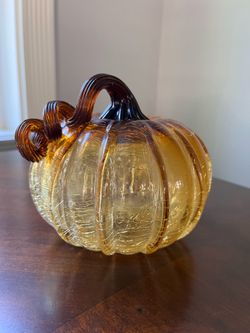 Glassblow pumpkin