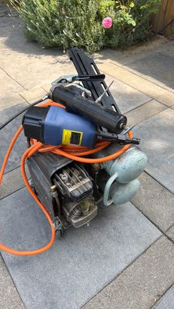Air compressor framing nail gun grease gun