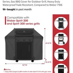 Bbq Cover Unicook 52 Inch That Fit Weber Grill 