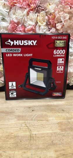 Husky 6000 Lumen LED Portable Corded Work Light
