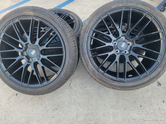 20"staggerd SAVINI Glossy Black Wheels & New Tires For DODGE CHARGER