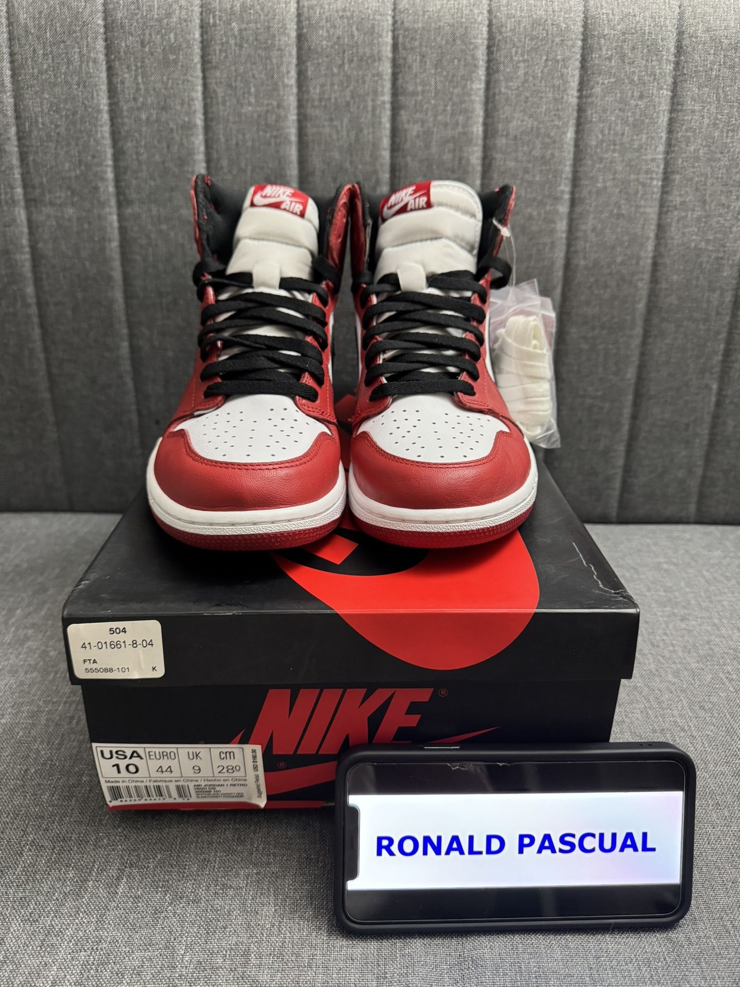 Chicago Air Jordan 1 High Og Sz 10 $950obo Nigel Sylvester Travis Scott Black Cat Reimagined Metallic