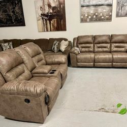 Ashley Reclining Sofas and Loveseats Finance and Delivery Available Stoneland 
