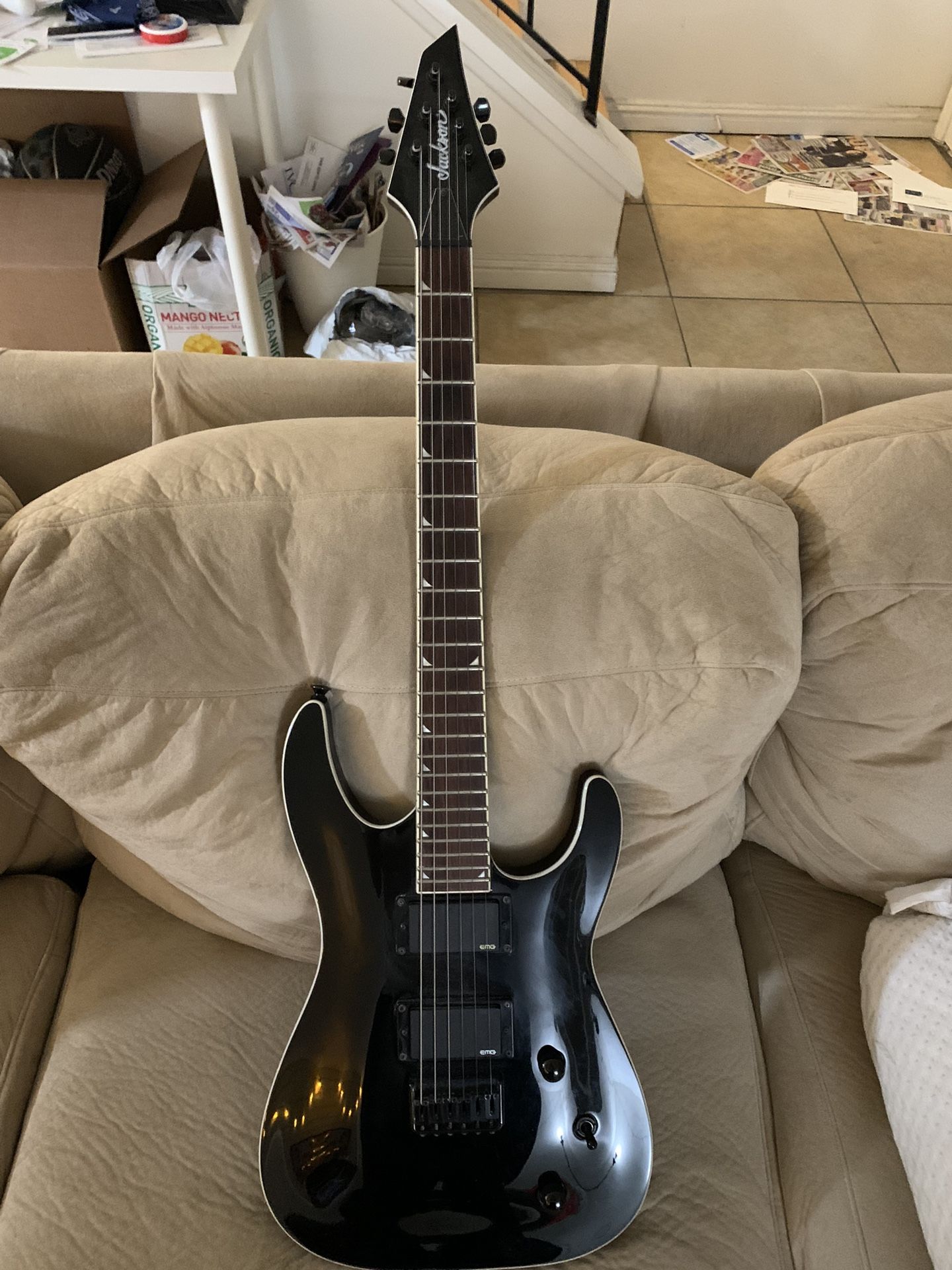 Jackson SLATTXMG3-6 Soloist Electric Guitar Black