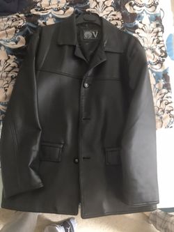 Versachi Italy Black Leather Jacket
