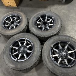 Fuel aftermarket 18in Rims and Tires 275/65/18 BackCountry AT