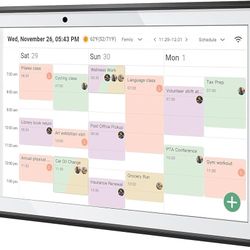Brand New in unopened box Smart Digital Family Calendar 10.1” Touchscreen WiFi Planner – Black