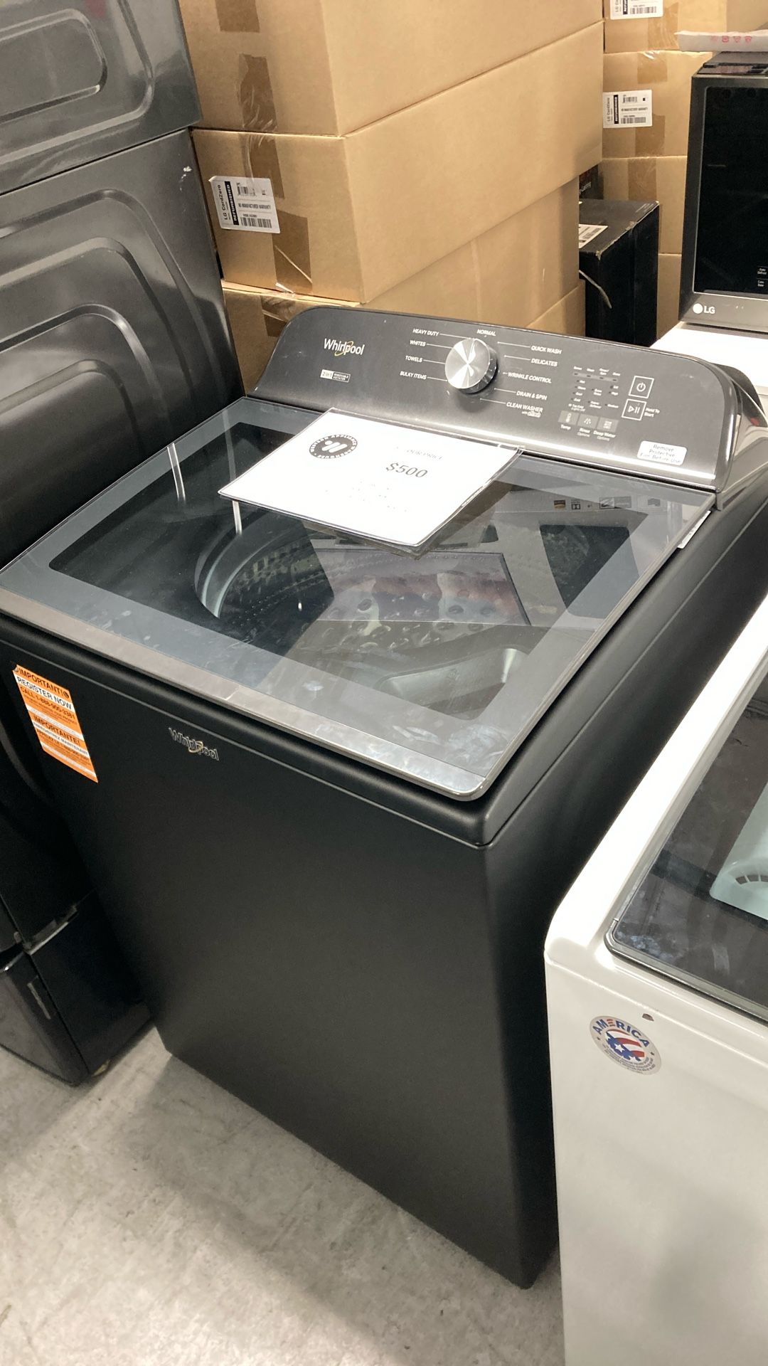 Whirlpool 5.2 Cu Ft Agitator Washer