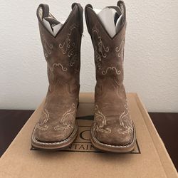 Smokey Mountain Square Toe Boots For Girls 