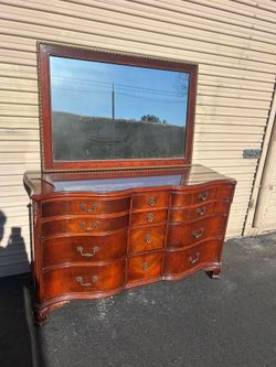 Dresser with mirror