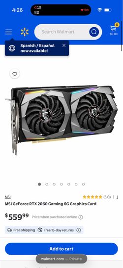 MSI GeForce RTX 2060 Gaming 6G
