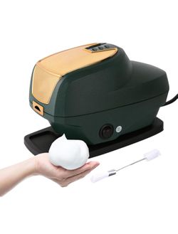 Máquina profesional de espuma caliente para afeitar, calentador de crema de afeitar eléctrico de espuma rica y máquina de espuma con almohadilla antid