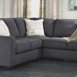 Stylish Charcoal Sectional Sofa