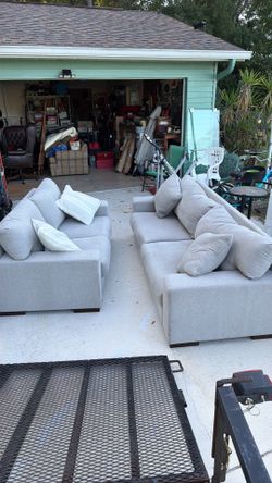 Sofa and matching loveseat