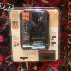 Black Decker 2 Amp Fast Charger 
