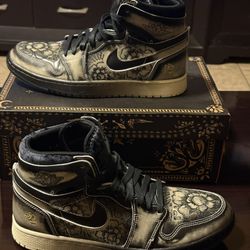 Air Jordan 1 Zoom  “Dia De Muertos” Size 10.5 New 