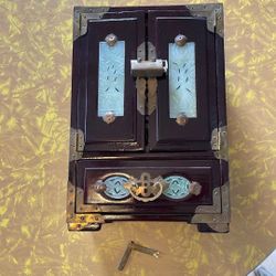 Vintage Rosewood Jewelry Box 