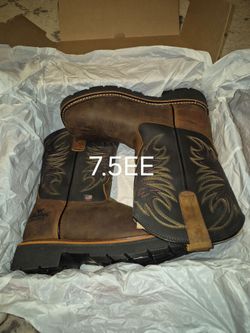 THOROGOOD WATERPROOF SQUARE STEEL TOE PULL-UP BOOTS
