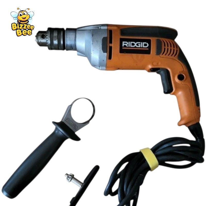 RIDGID 8-Amp 1/2 in Heavy-Duty Variable Speed Reversible Drill - R71111 - Tested