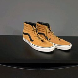 VANS Sk8 Hi Suede Wheat Skate Shoes