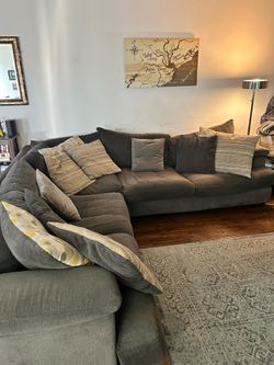 Used L-Shaped Sectional Couch – $500