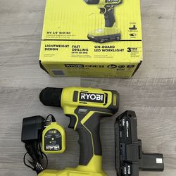 RYOBI ONE+ 18V Cordless 3/8 in. Drill/Driver Kit with 1.5 Ah Battery and Charger