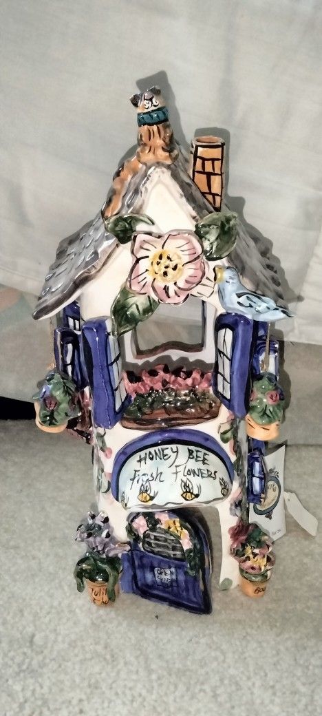 Blue Sky Pottery Candle Holder