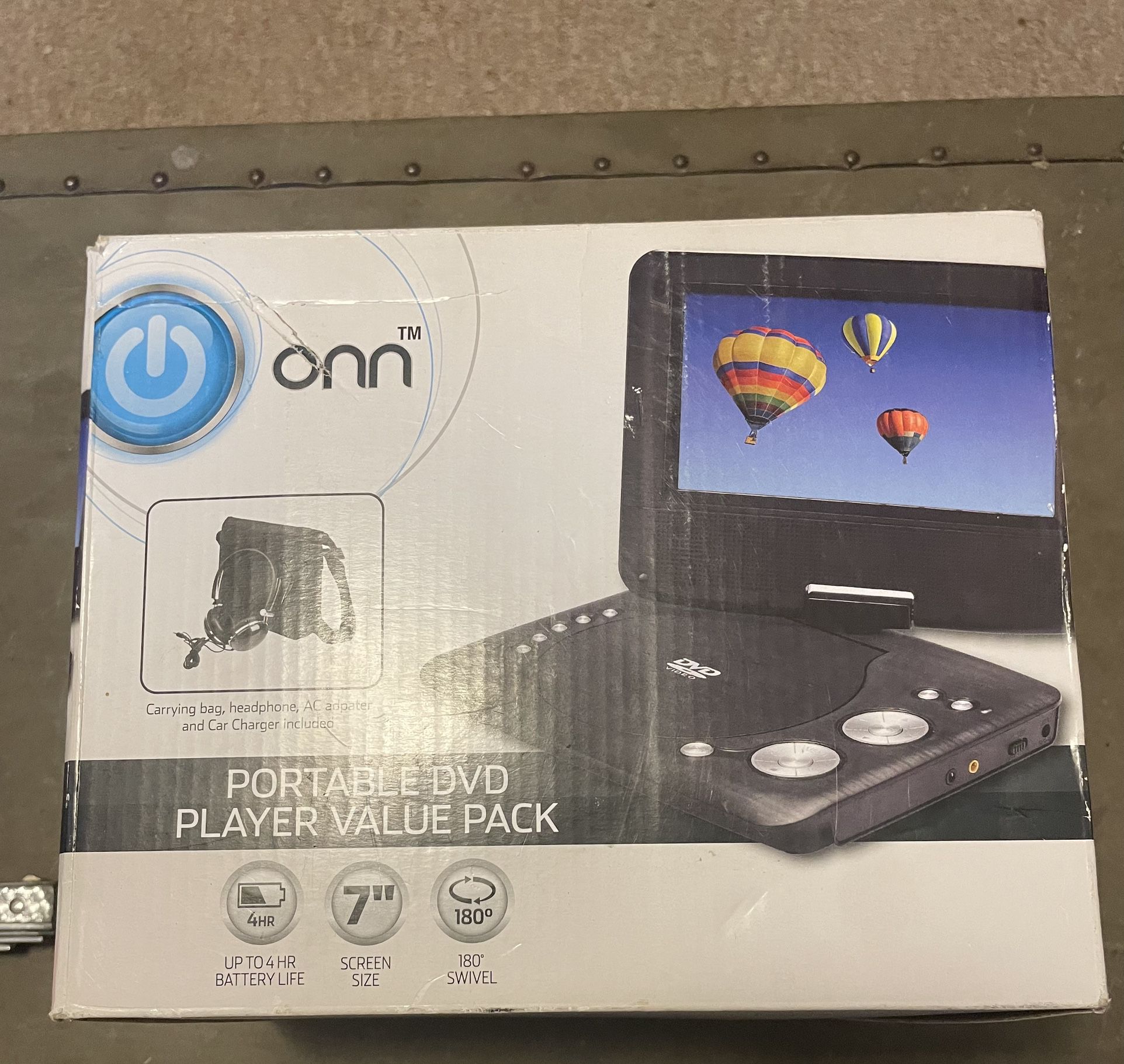 ONN Portable DVD Player Value Pack