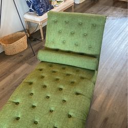 Green chaise