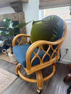 Vintage rattan bent cane rattan chair