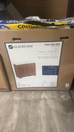 Glacier Bay 36-Inch Vanity Combo Golden Pecan