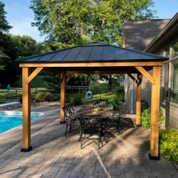 Solid Wood Sunjoy Gązebo Patio Furniture