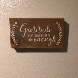 Gratitude/ Wall Decor