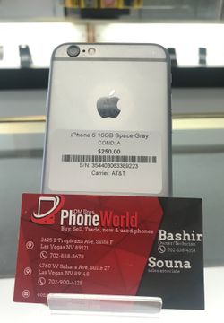 iPhone 6 16GB Space Gray AT&T