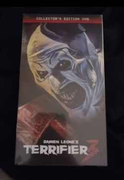 Terrifier 3 VHS set. Never opened.
