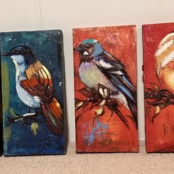 A VARIETY OF 6 SIDE BY SIDE BIRD PICTURES