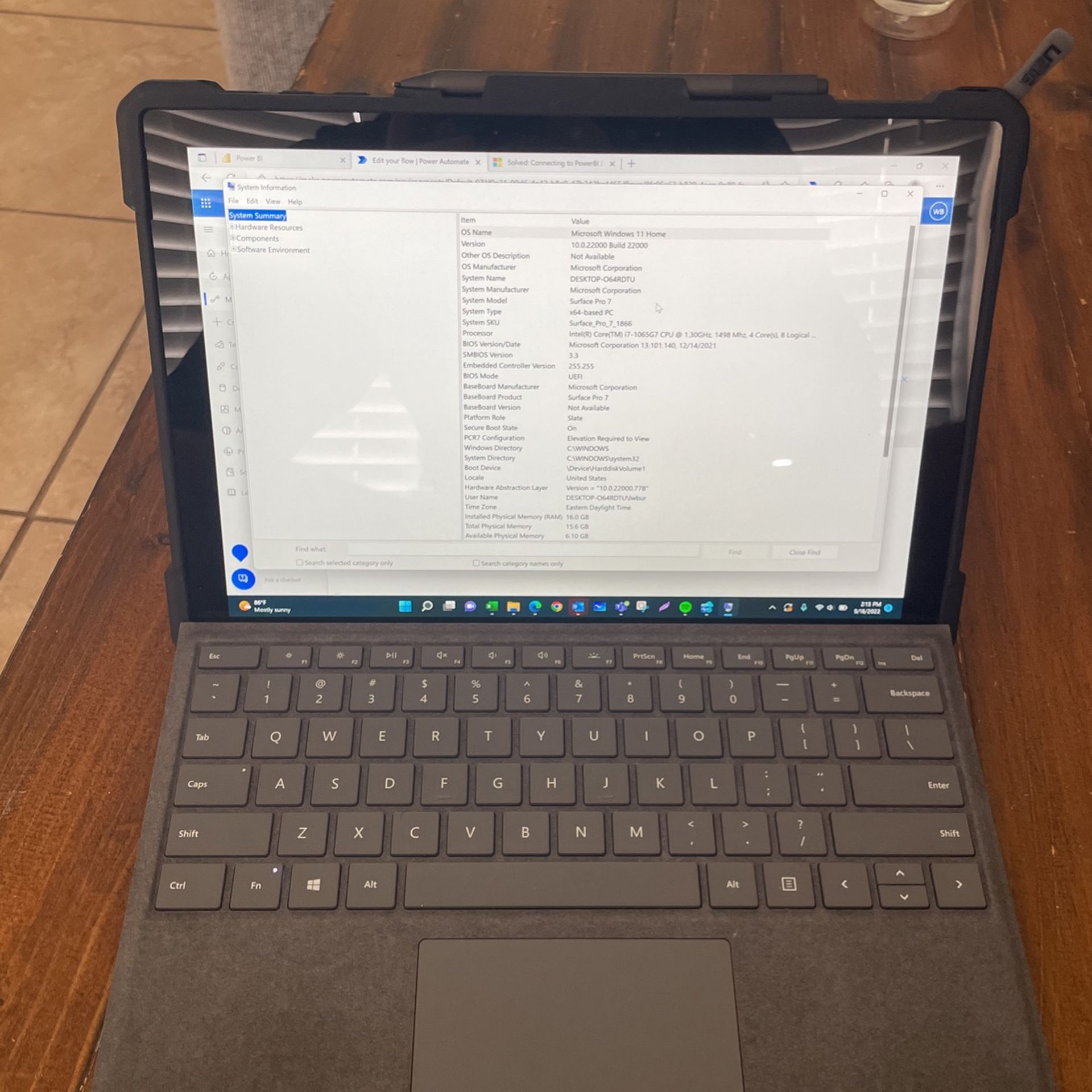 Surface Pro 7 / i7 Proc / 16GB RAM