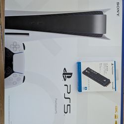 PS5 Console With Disc 3 TB 2 Controllers