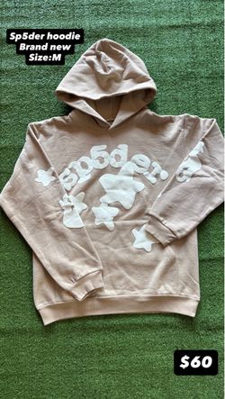 Tan sp5der hoodie