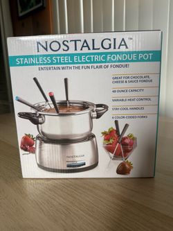 Stainless Steel Electric Fondue Pot